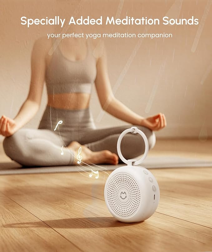 Portable White Noise Machine for Sleeping, 29 Soothing Non-looping Sounds for Adults & Kids, 50h Babies Sleeping Sounds Machine, Timer, Memory Function, Traveling, for Relax-2026 Updated Version