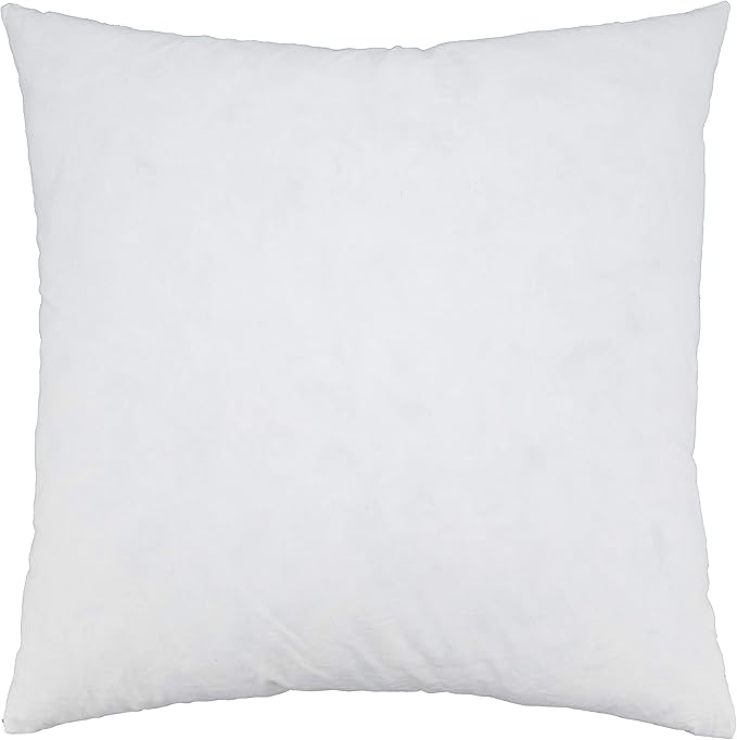 SARO LIFESTYLE Down Feather Pillow Insert, White, 23"x23"