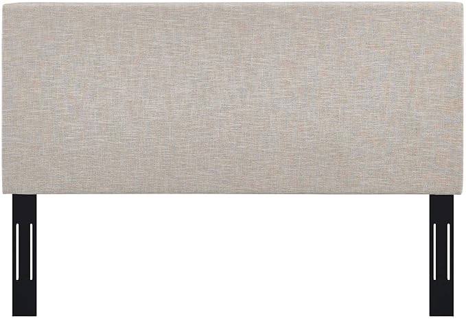 Modway Taylor Full/Queen Upholstered Linen Fabric Headboard, Beige