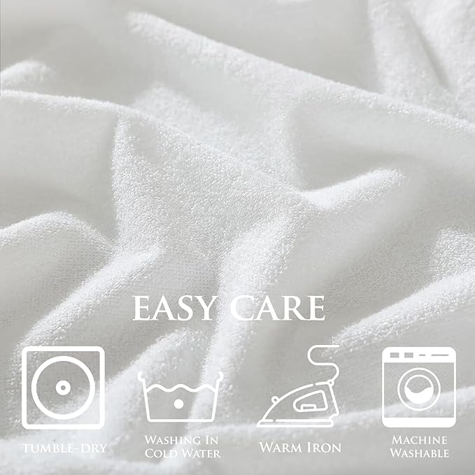 Cot Mattress Protector 30"x80" Waterproof, Terry Soft and Noiseless Mattress Protector Perfect for Daybed 30"x80" Mattress/Narrow Twin/Cot Size/Rv Bunk/Camping Cot (White)