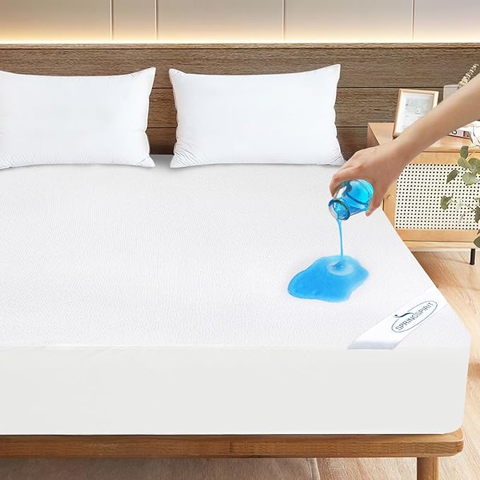 Full Size Mattress Protector Waterproof Mattress Topper Pad Cover Fitted Bed Sheets Full up -14'' Terry Super Soft & Breathable & Noiseless Mattress Protector Machine Washable
