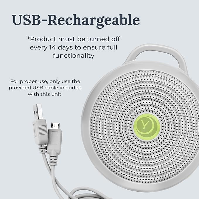 Yogasleep Hushh & Crush Resistant Travel Case, (2 Piece Set) Portable White Noise Sound Machine for Baby, 3 Soothing Natural Sounds, Noise Canceling for Sleep Aid, Office Privacy, & Meditation