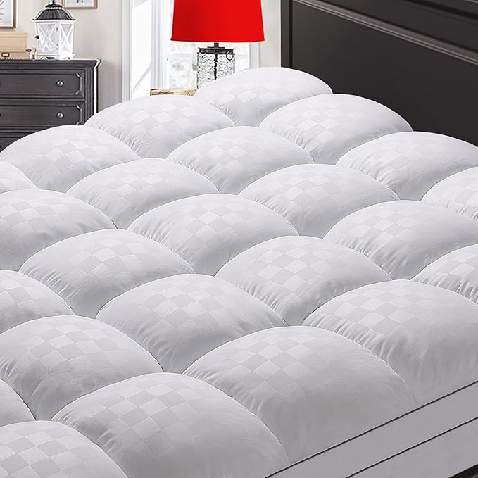 SameBed Mattress Topper Twin XL,Extra Thick Mattress Pad Cover for Back Pain,Cooling Mattress Protector with 8-21 Inch Deep Pocket,Overfilled Down Alternative Filling