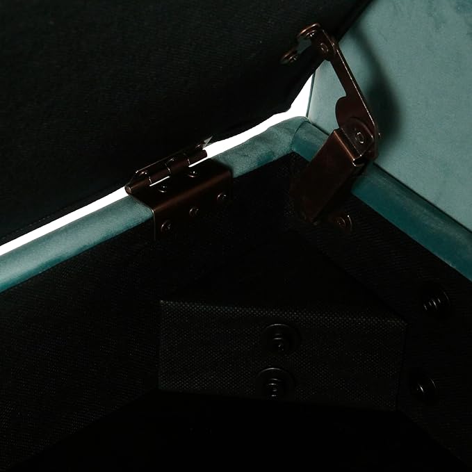 HomePop Fulton Storage Bench - Muted Mint