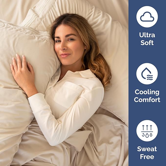 King Size 4 Piece Sheet Set - Comfy Breathable & Cooling Sheets - Hotel Luxury Bed Sheets for Women & Men - Deep Pockets, Easy-Fit, Extra Soft and Wrinkle Free Sheets - Wheat Oeko-Tex Bed Sheet Set