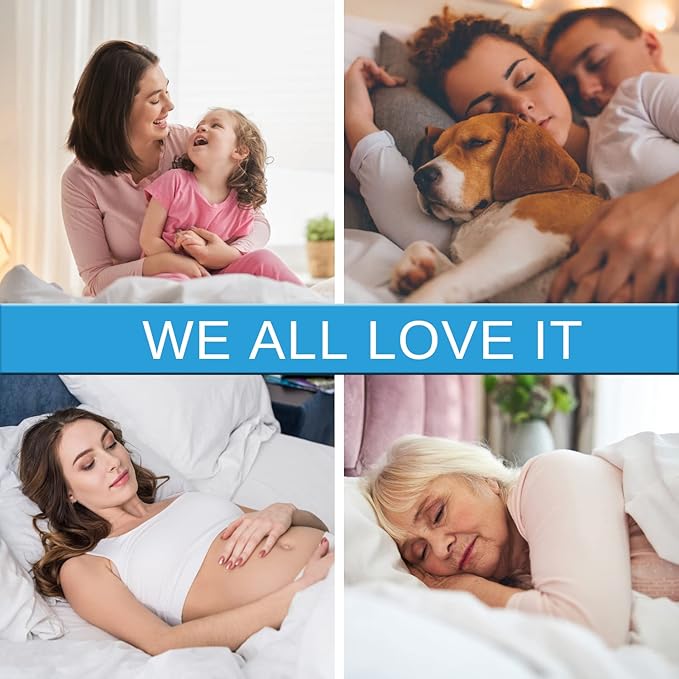 Queen Size Cooling Waterproof Mattress Protector Pad Cover,Breathable Fitted Sheet Style Deep Pocket-Soft Bed Mattress Protector Queen for Pets Kids Adults White