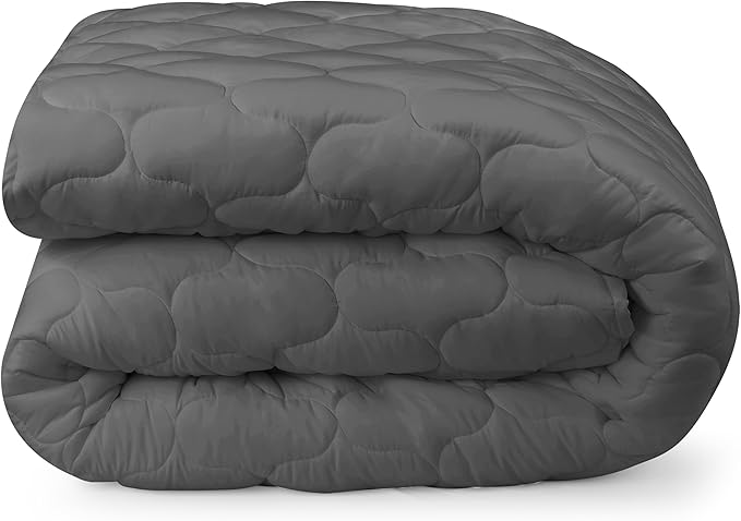 Utopia Bedding Waterproof Mattress Protector, Queen Mattress Pad, Noiseless Quilted Fitted Cover with Deep Pocket Stretches up to 16 Inches (Grey)