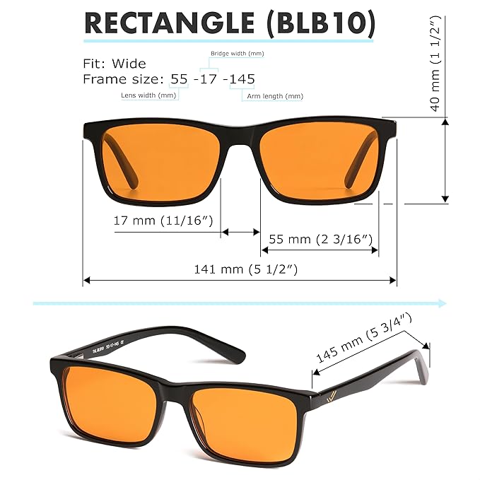 +1.0 +1.5 +2.0 +2.5 Orange Blue Light Blocking Reading Glasses for Better Sleep - Migraine Glasses for Women & Men