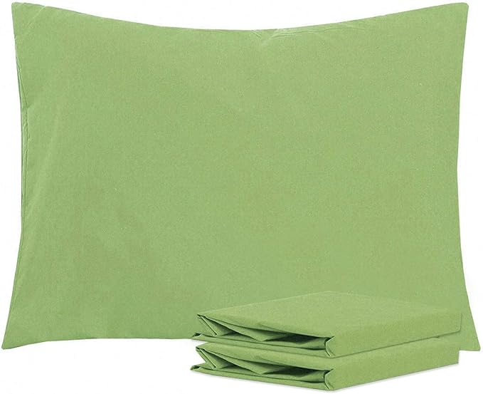 NTBAY Standard Pillowcase Set - 2 Pack Brushed Microfiber 20x26 Pillowcases - Soft, Wrinkle-Free, Fade-Resistant, Stain-Resistant, Sage Green Pillowcases with Envelope Closure - 20x26 Inches