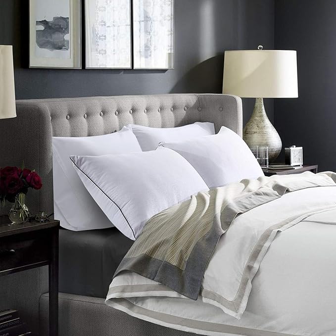 HUXMEYSON King Size Pillows Set of 2, Luxury Hotel Bed Pillows Set with Down Alternative Filling for Side and Back Sleepers