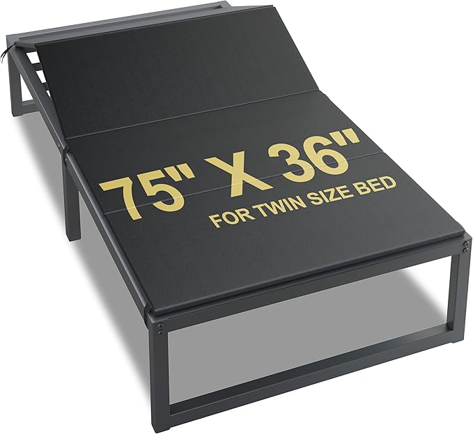 Lutown-Teen Bunkie Board Twin Under Mattress High-Density Polymer Twin Size Bunkie Board Anti-Sag, Breathable, Moisture Resistant, Noise Minimizing