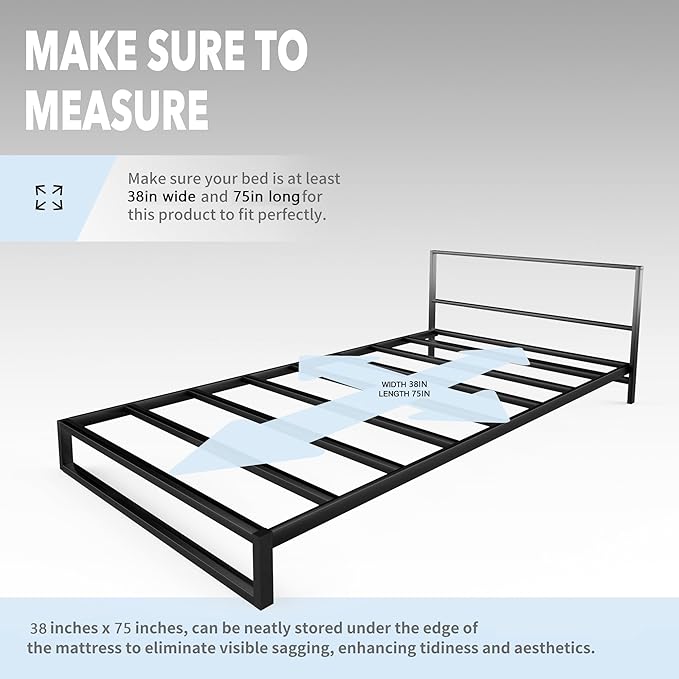 Bunkie Board,Foldablet,bunk bed10MM,Strong Support Ability,Tiwn Size 38 * 75",Moisture Proof and Noise Reduction