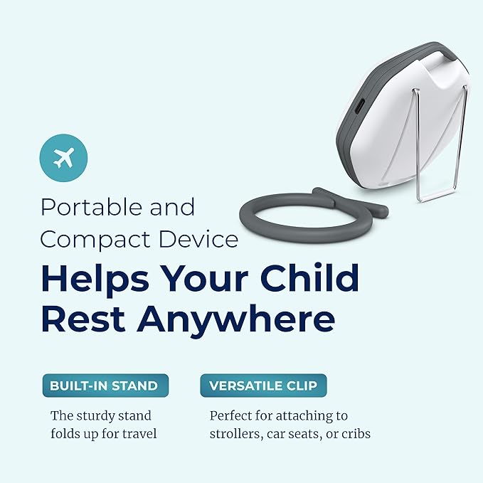 Adaptive Sound Technologies LectroFan Alpha - White Noise Machine to Support Restful Sleep - Blocks Ambient Sound - Built-in Lullabies - Convenient Clip Attachment - Portable Relaxation Support