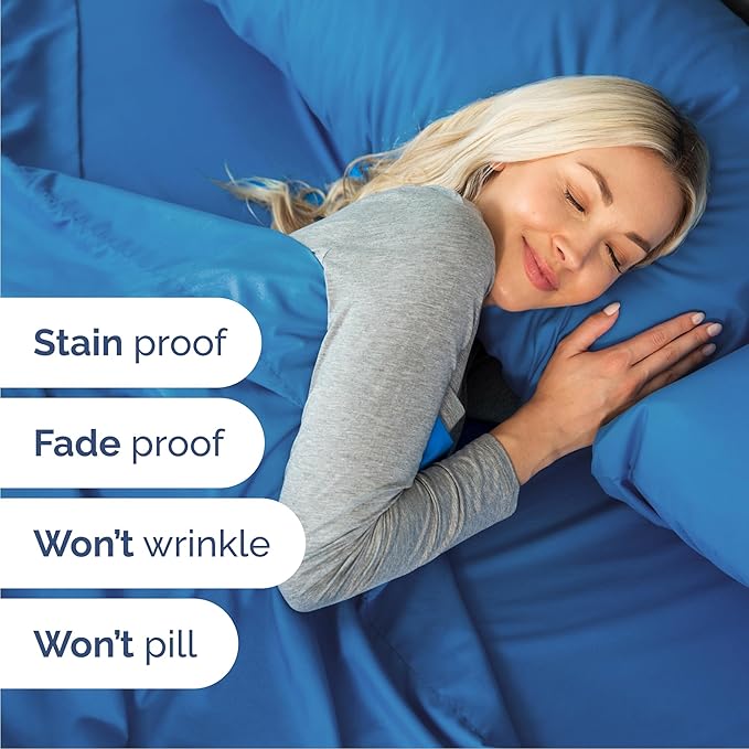 Cal King 6 Piece Sheet Set - Comfy, Breathable & Cooling - Soft Hotel Luxury Bedding for Women, Men, Kids, Teens and Children - 1 Flat & 1 Fitted Sheet & 4 Pillowcases with Deep Pockets - Royal Blue