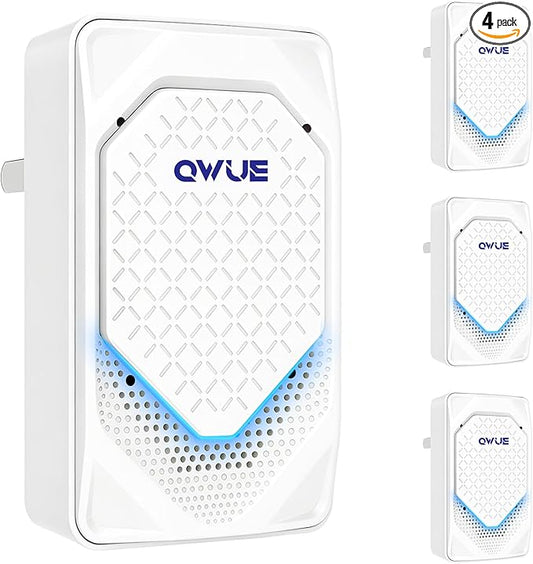4Pack Plug in Air Ionizer, Negative Ion Air Purifier Plug In, Mini Filterless Air Freshener Quiet Air Cleaner Portable Air Purifiers Odors Smoke for Home Office, Bedroom