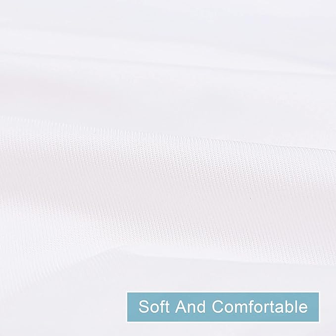 NTBAY 4 Pack Zippered Waterproof Queen Pillow Protectors, Super Soft Quiet Zip Pillow Protectors, 20x30 Inches Jersey Pure White Waterproof Pillow Cases Covers