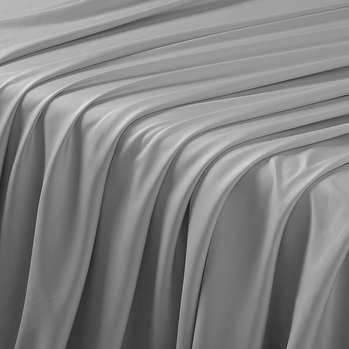 Manyshofu 4 Piece Split Head California King Sheets Sets for Adjustable Bed Sheet, Flex Head Split Top Cal King Sheets Grey Sheet Set - 1800 Thread Count Bedding Set with 14-16 Inch Deep Pockets