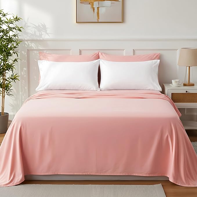 Brushed Microfiber Pillow Cases Standard Size Pillow Case-Envelope Closure Pillowcases Set of 2,Cooling & Moisture Wicking,Wrinkle Resistant Bed Pillowcases 20" X 30"(Queen,White)