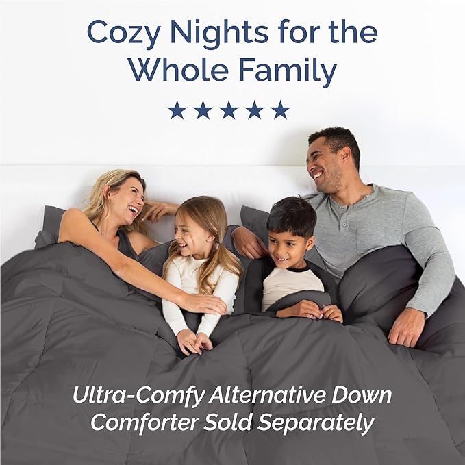 Full Size 4 Piece Sheet Set - Comfy Breathable & Cooling Sheets - Hotel Luxury Bed Sheets for Women & Men - Deep Pockets, Easy-Fit, Extra Soft & Wrinkle Free Sheets - Dark Grey Oeko-Tex Bed Sheet Set