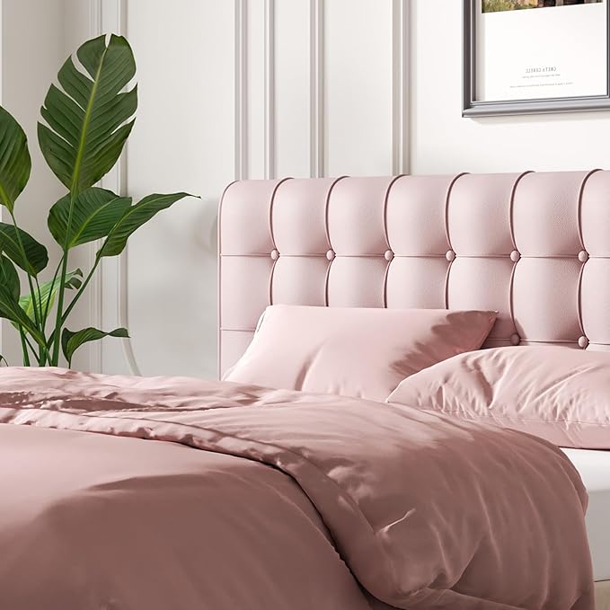 Pink Queen Size Headboard Pillow Upholstered Wedge Backrest Cushion For Dorm Bed Twin XL Daybed Or Couch Removable Cover Reading Pillow Lumbar Support Decorative Pillow College Dorm Essentials Bedroom