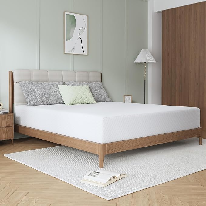 Novilla 10 Inch King Mattress, Memory Foam Mattress King with Breathable Comfort Layer & High-Density Base Foam for Pressure Relief & Support, CertiPUR-US Certified for a Cool & Refreshed Sleep
