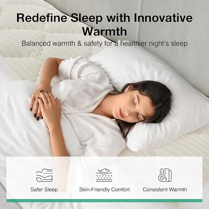Novilla Fleece Mattress Topper California King, Warm Sherpa Mattress Pad, Cloud-Like Soft Bed Cover for Winter, Deep Pocket fits up to 21", Machine Washable