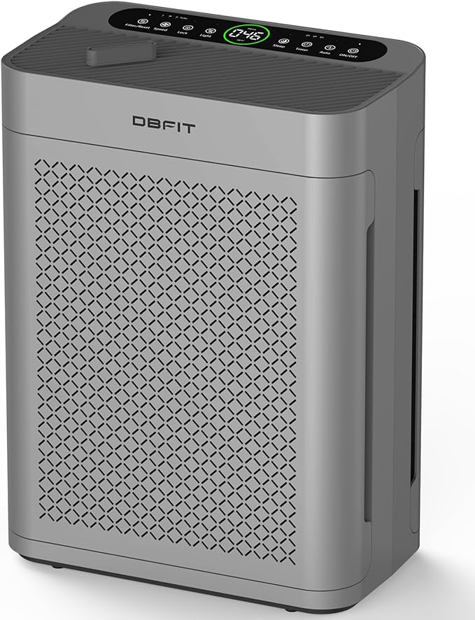 Air Purifiers for Home Large Room up to 3000sq.ft, DBFIT HEPA Double-Sided Air Purifier with Washable Filter, PM 2.5 Display Air Quality Sensor, Air Cleaner for Bedroom, Dorm Room, Pets, Office, AP300