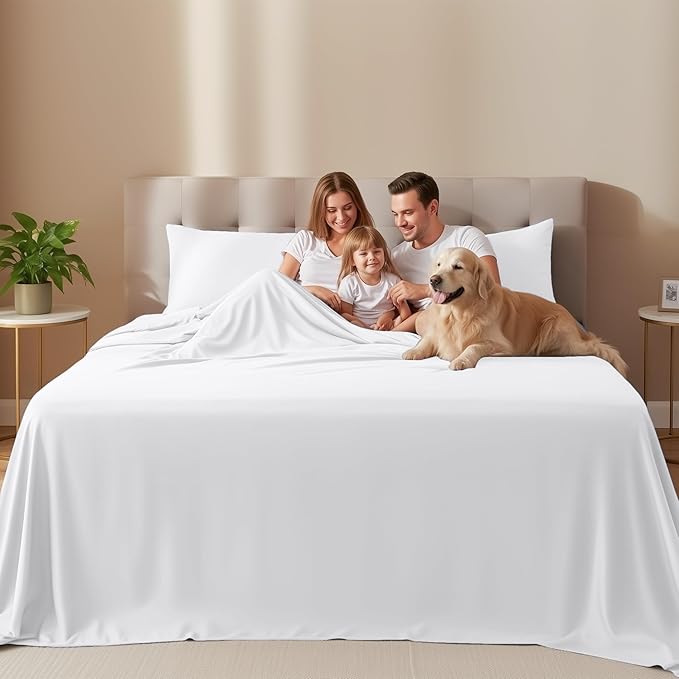 Utopia Bedding Twin Sheet Set – 3 Piece Bed Sheets for Twin Size Bed, Soft and Breathable Microfiber, Includes 1 Fitted Sheet, 1 Flat Sheet and 1 Pillowcase – Oeko Tex (White)