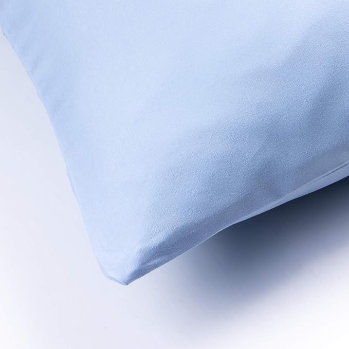 FLXXIE Pillow Cases Queen, Soft Microfiber Pillow Covers with Envelope Closure, Wrinkle Resistant Pillowcases, 2 Piece Set, 20x30, Sky Blue
