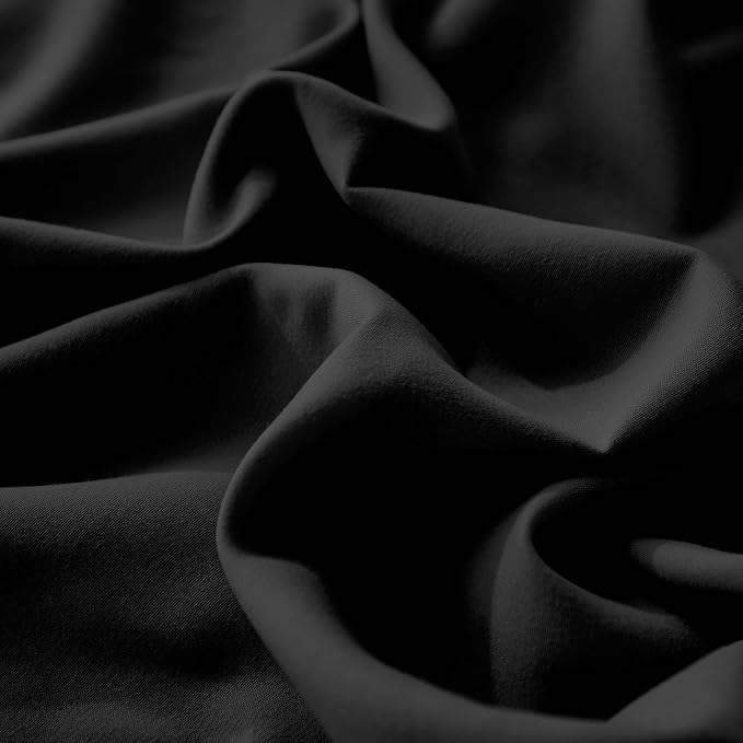 Black Pillow Shams Black Ruffle Queen Pillowcases Cute Pillow Cover Set of 2 Shabby Chic Soft Microfiber Pillowcases 2 Pack (Queen (20''x30'')