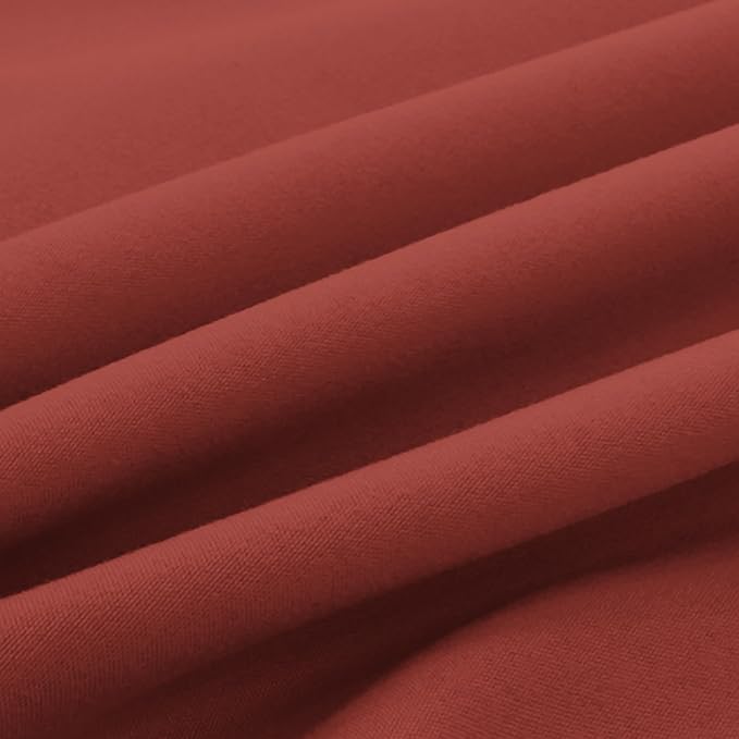 Elegant Comfort Luxury Ultra-Soft 2-Piece Pillowcase Set - 1500 Premium Hotel Quality Microfiber Double Brushed - Wrinkle Resistant, King Size, Rust