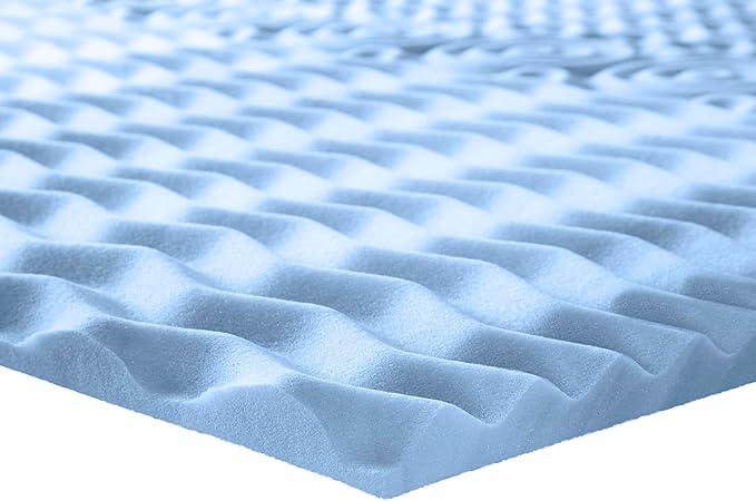 Serta Comfort Zone Cooling Memory Foam Mattress Topper, 1.5 Inch, Twin