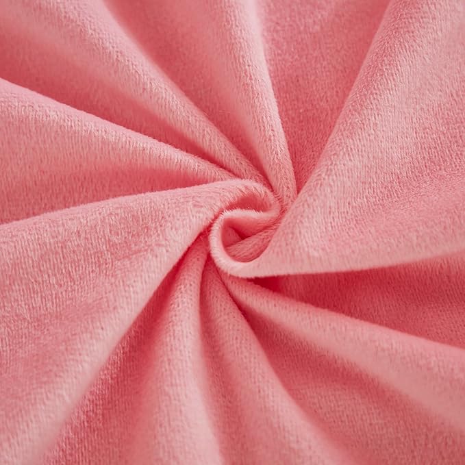 JAUXIO Faux Fur Fluffy Body Pillow Cover Luxury Textured Vertical Stripe Plush Decorative Body Pillowcase, Ultra Soft and Cozy Zipper Closure 21 x 54 Inches, Pink