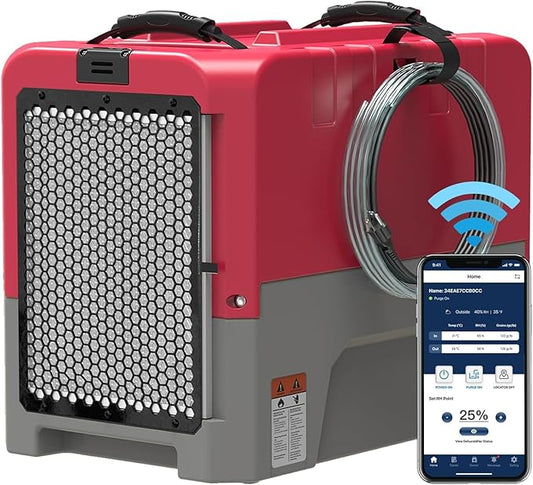 ALORAIR Smart WiFi LGR Commercial Dehumidifier up to 180 PPD (Saturation) with Pump, 6 Years Limited Warranty, Industrial Dehumidifiers APP Control, cETL Listed, for Garage, Flood Restoration