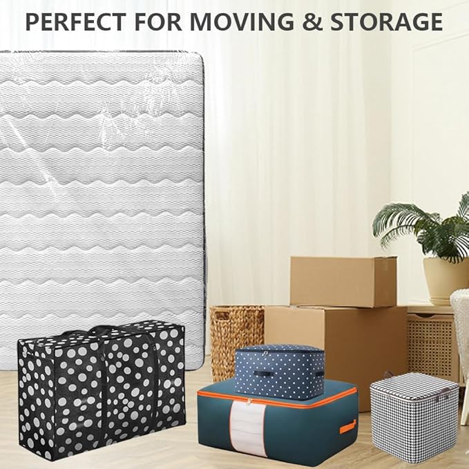 Plastic Mattress Bag for Moving Storage, Mattress Protector Cover ,Mattress Bag for Disposal (King)
