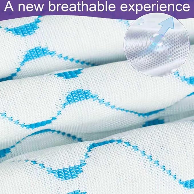 VAINOC Memory Foam Pillows Standard Size Set of 2, Adjustable Cooling Firm Pillow for Side Back Stomach Sleepers with Washable Removable Cover