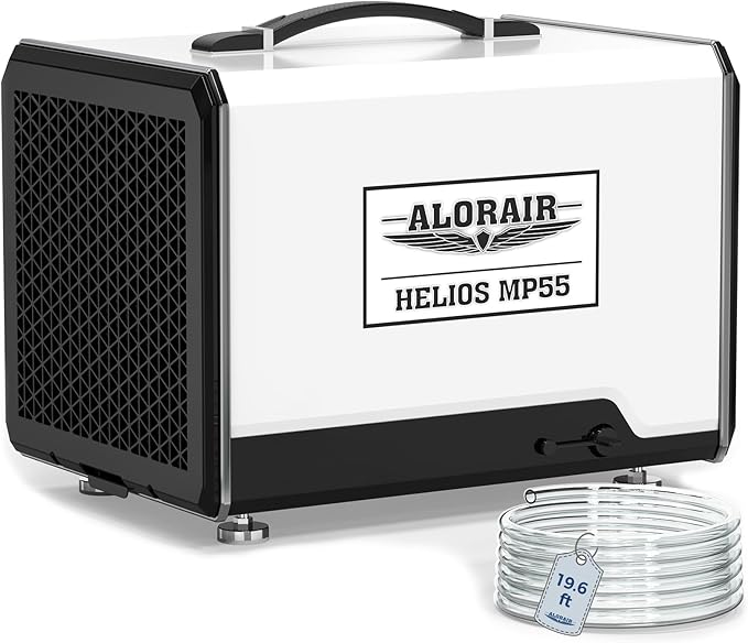 ALORAIR 120 PPD Commercial Dehumidifier with Pump, Crawl Space Dehumidifier for Up to 1,500 Sq. Ft., Portable Industrial Water Damage Unit for Basement, Home, Garage, Attic, 6-Year Limited Warranty