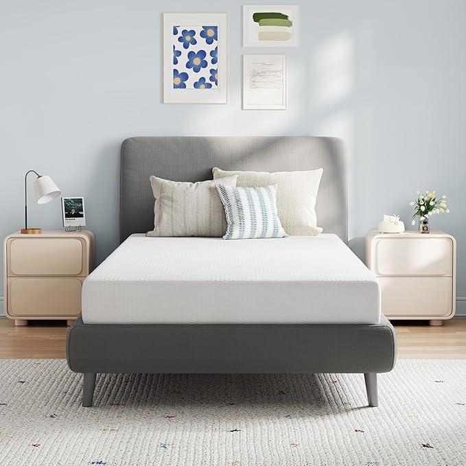 Avenco Twin Mattress, 8 Inch Twin Size Mattress with Gel Memory Foam Mattresses for Cooling Night Sleep & Pressure Relief, Colchones for Kids Fiberglass Free CertiPUR-US Certified