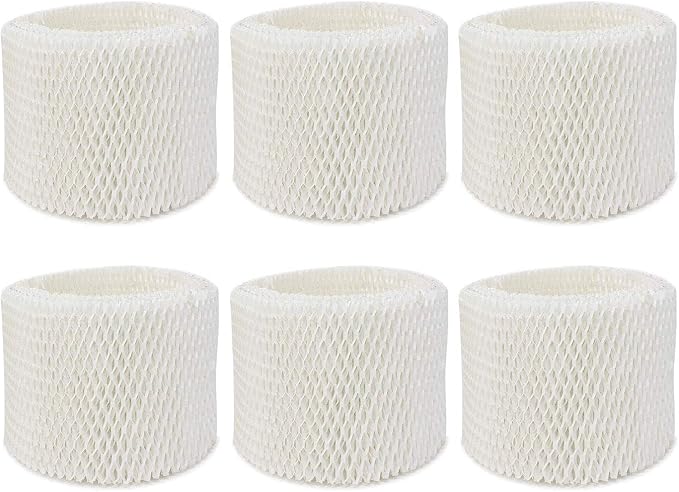 6 Pack WF2 Humidifier Filters for Vicks Humidifier V3100 V3500 V3600 V3700 V3800 V3850 V3900, for Honeywell HCM-350 HCM-630 HCM-300T, for Kaz 3020, for Sunbeam 1118 1119, ECM-250i, ECM-500
