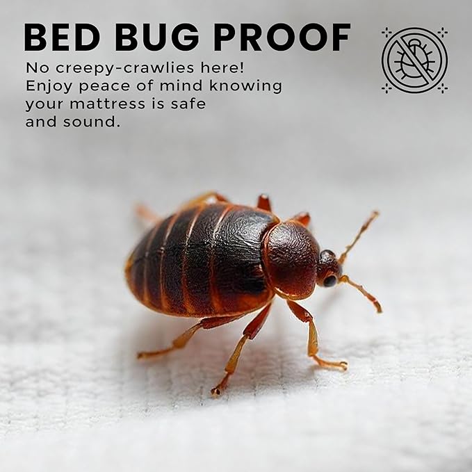 Utopia Bedding Premium Waterproof Bed Bug Mattress Cover, King Zippered Mattress Protector, 12 Inches Deep, Dust Mite Proof 6-Sided Mattress Encasement for Bed