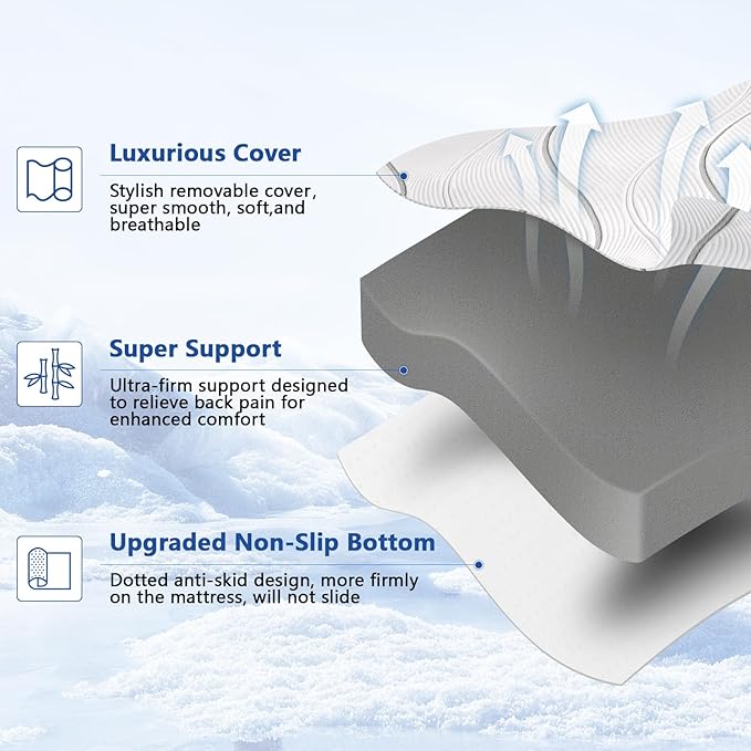 Ultra Firm Mattress Topper Twin XL Size, 3 Inch Extra Firm Mattress Pad for Pain Relief, High Density Support Bed Topper with Removable & Washable Cover, CertiPUR-US, No Smell, 79'' x 38''