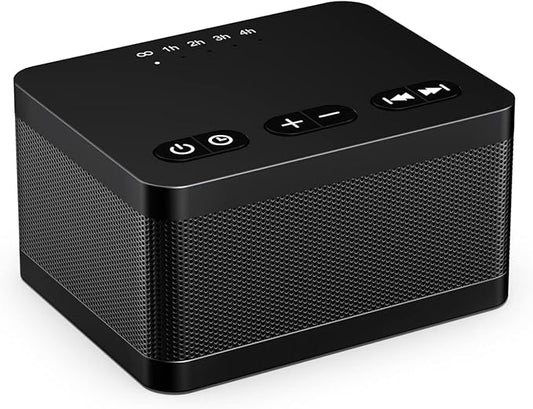 Sound Machine White Noise Machine with 30 Natural Soothing Sounds 32 Levels Volume 5 Timers Memory Function Effectively Blocks Noise Ideal Sleep Machine Brown Noise for Baby Kids Adults Home (Black)