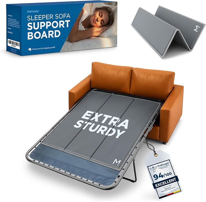 Meliusly Sleeper Sofa Support Board Full Size (48x48) Heavy Duty Wood Sofa Bed Board for Pull Out Couch, Foldable Mattress Support Under Mattress Bar Shield, Sofa Bed Support, Folding Bed Board