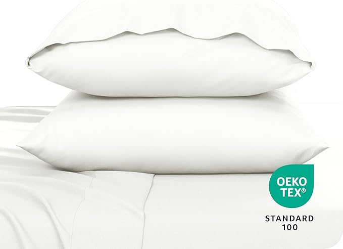Bare Home Microfiber Pillow Cases - King 20x40 - Cooling Pillowcases - Double Brushed - Easy Care - Envelope Closure (King Pillowcase Set of 2, Cream)
