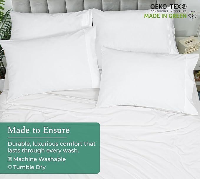 Royale Linens White Pillowcase Set of 12 - Queen 20"x30" Bed Pillow Cover - 1800 Brushed Microfiber - Wrinkle & Fade Resistant - Bulk Pillow Cases - Hotel Quality Pillowcase 12 Pack (Queen, White)