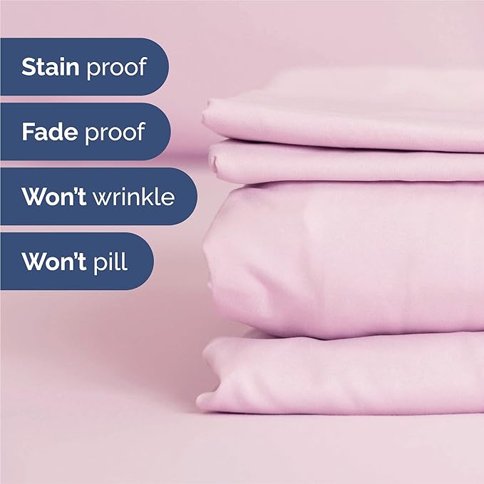 King 6 Piece Sheet Set - Comfy, Breathable & Cooling - Hotel Luxury Bedding for Women, Men, Kids, Teens & Children - 1 Flat & 1 Fitted Sheet & 4 Pillowcases w/ Deep Pockets - Wrinkle Free - Light Pink