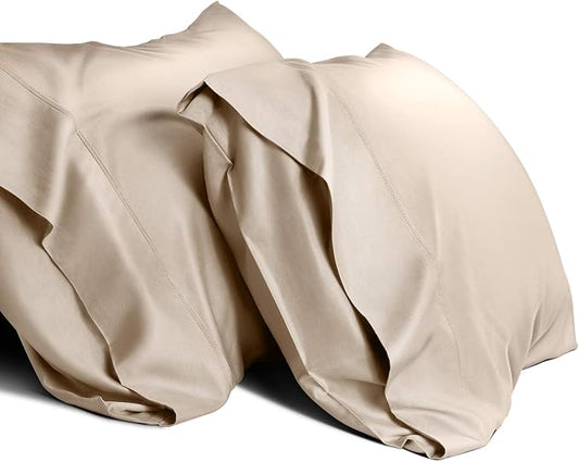 WishSmile Cooling Pillowcases,Taupe,2 Pack,20x26 inches