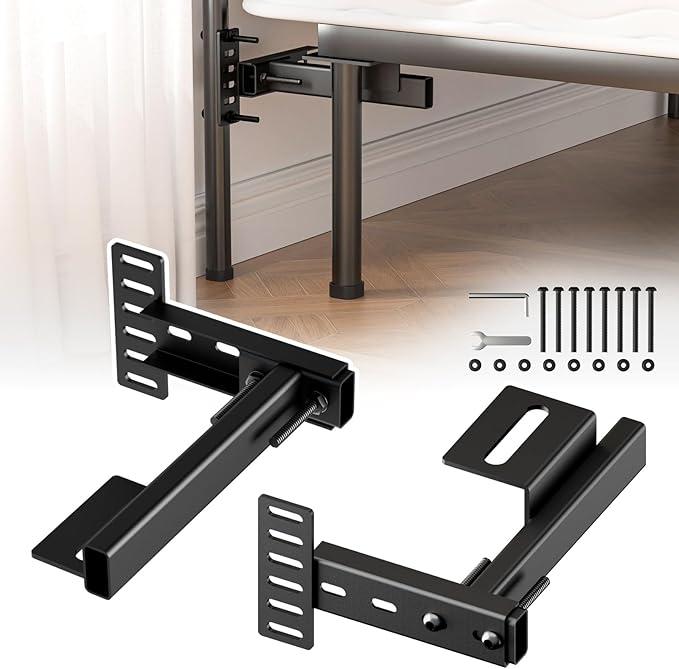 CCJH Headboard Brackets for Metal Bed Frame Adjustable Bracket for Headboard with Footboard Extension Kit Fit Twin Full Queen King Size Bed