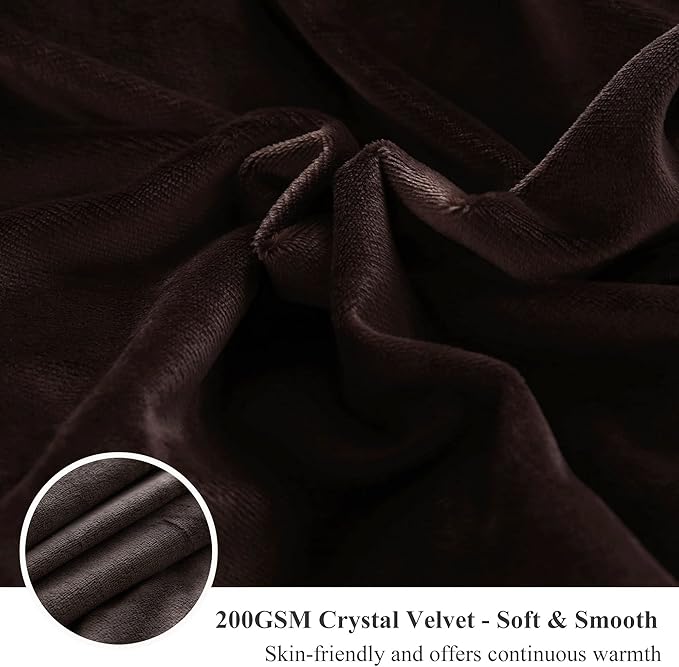 XeGe Luxury Shaggy Fuzzy Body Pillow Cover, Fluffy Bed Pillow Case with Zipper Closure, Soft Decorative Plush Long Pillow Sham, Faux Fur Hug Pillow for Home Bedroom 20"x54" Chocolate Ombre