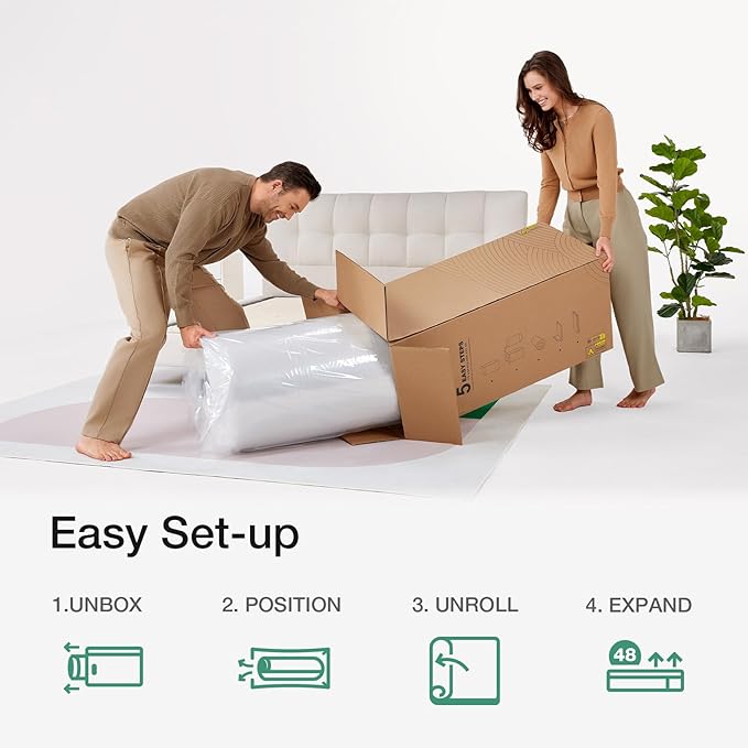 Novill 6/8 Inch Twin XL Mattress, Foam and Spring Hybrid Twin XL Mattress with Medium Support, CertiPUR-US Certified Foam & Steel Coils, Durable Design, Guest and Youth Bedroom, Eco-Friendly Packaging